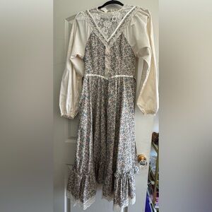 Vintage 1980s floral Gunme Sax dress size XS/S